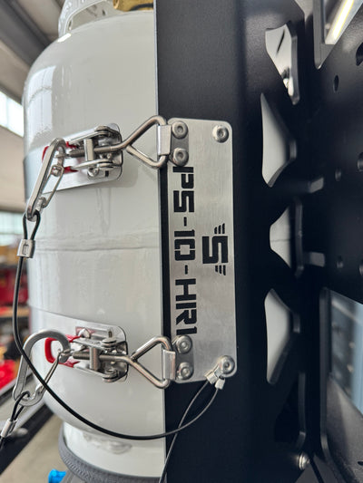 Shuksan PS-HR1 Combo Shuttle - Lockable Propane Tank + Howl R1 Fireplace Mount (10lb or 20lb variant)