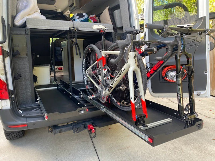 Pull Out Van Bike Garage Thule VeloSlide Ultimate Motorhome Bike